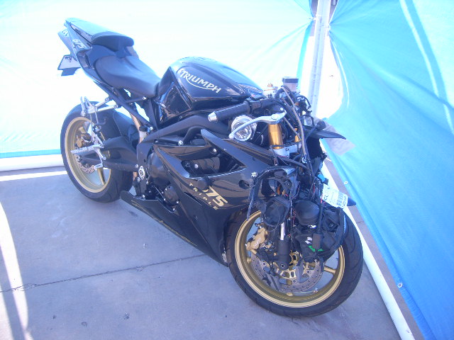 2008 TRIUMPH Daytona - License Plate