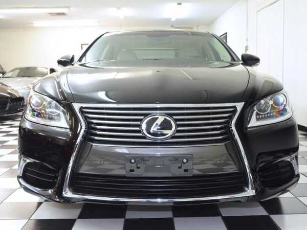 Black Lexus front view