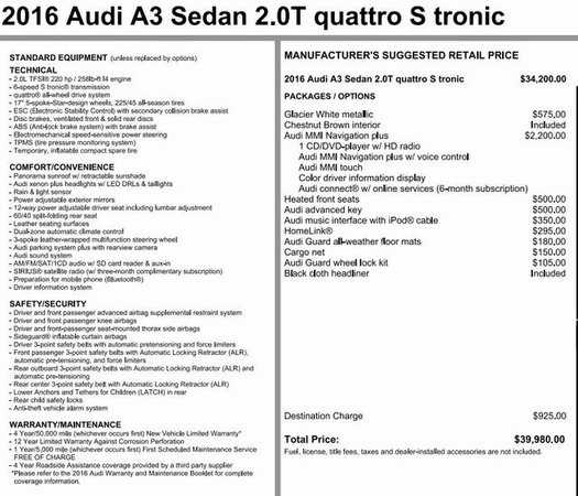 2016 Audi A3