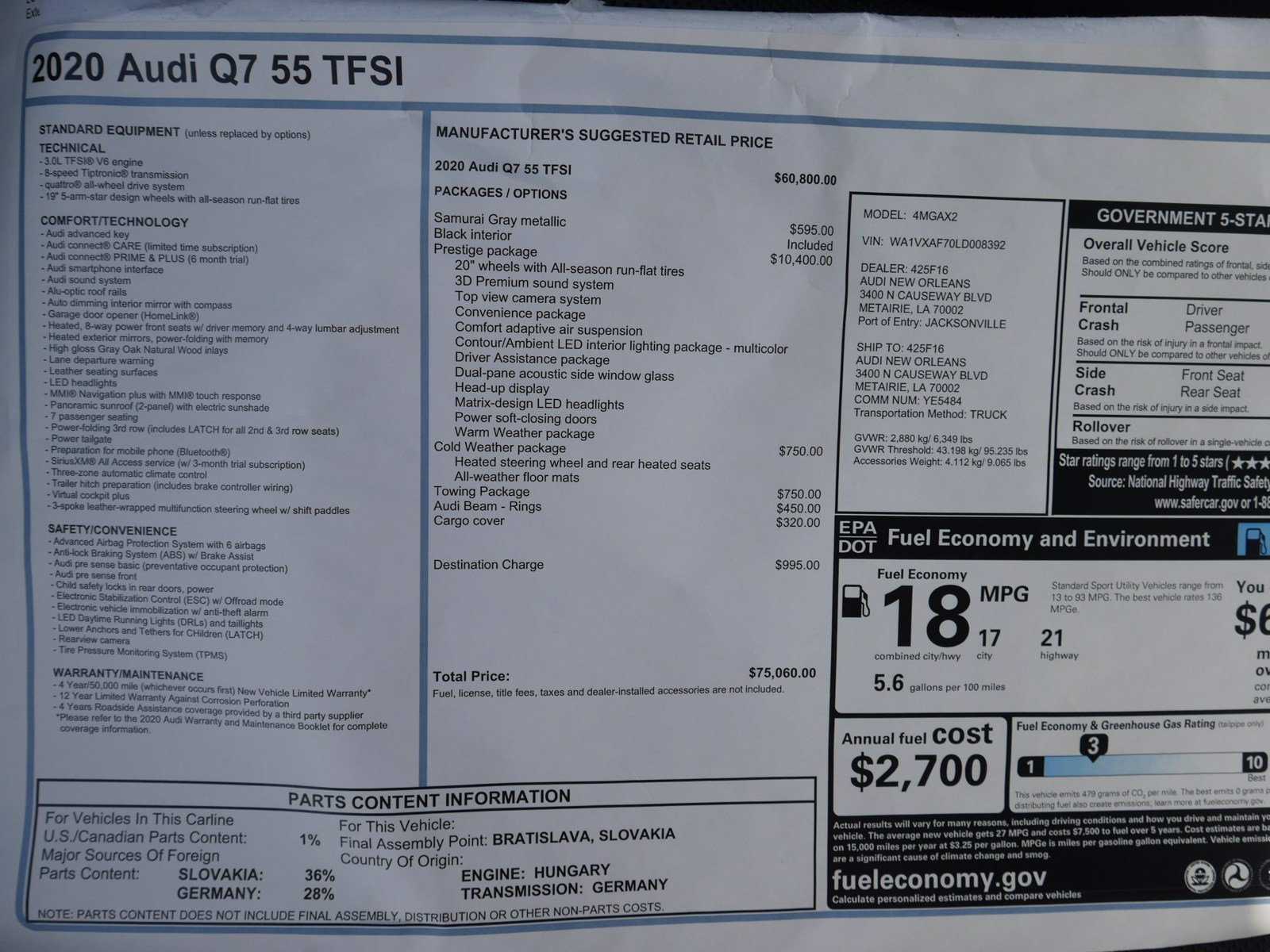 2020 Audi Q7