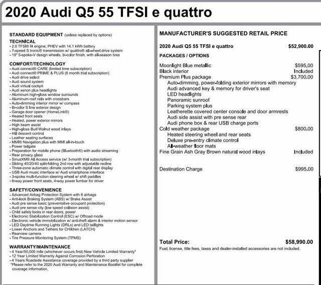 2020 Audi Q5 e