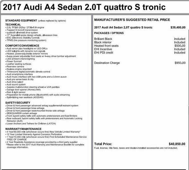 2017 Audi A4