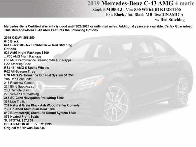 2019 Mercedes-Benz C-Class