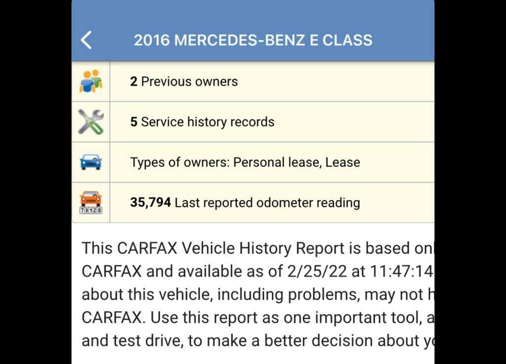 2016 Mercedes-Benz E-Class