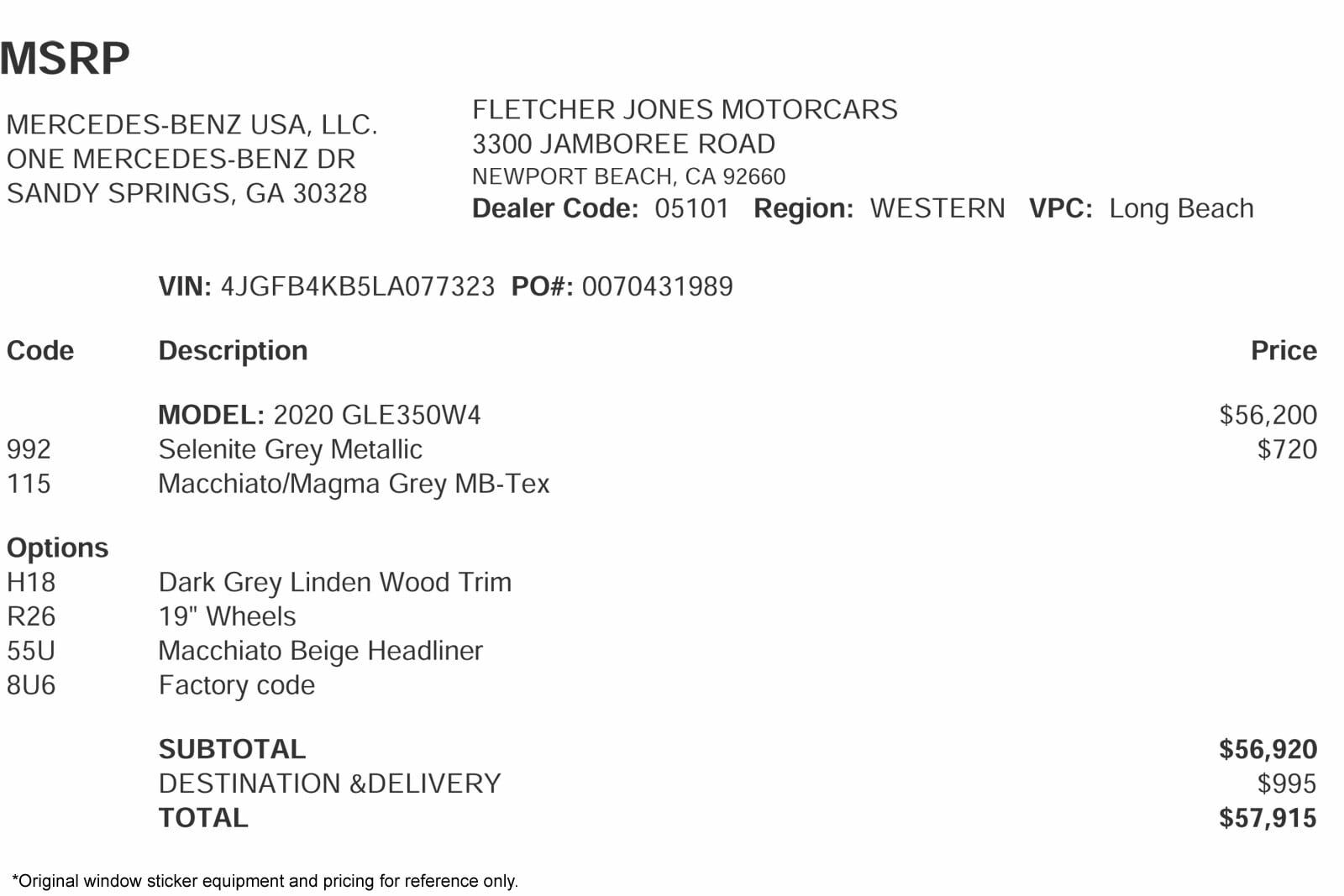 2020 Mercedes-Benz GLE-Class