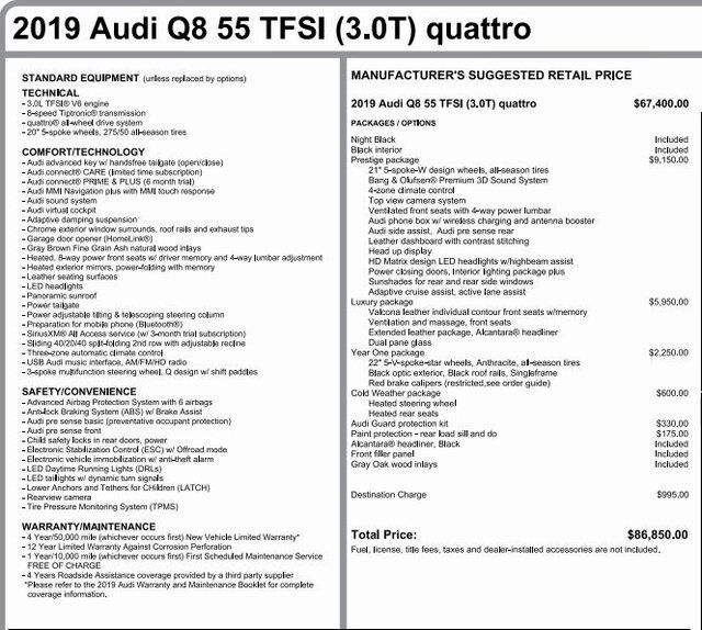 2019 Audi Q8