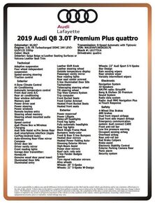 2019 AUDI Q8 - VIN Decoder