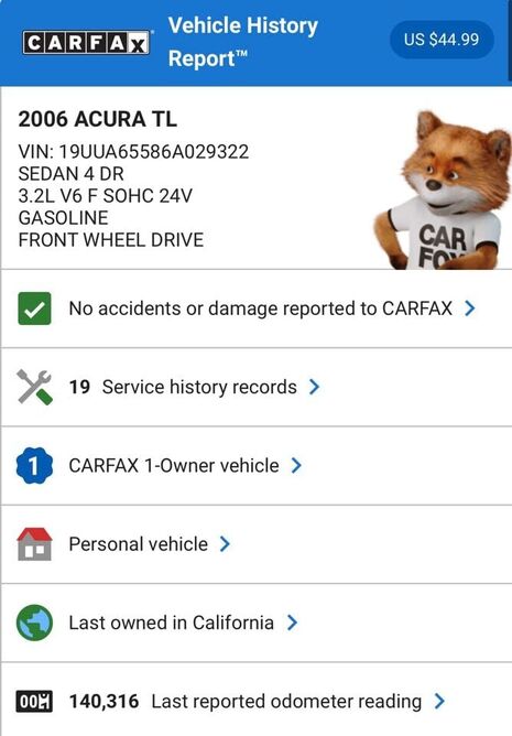 2006 ACURA TL