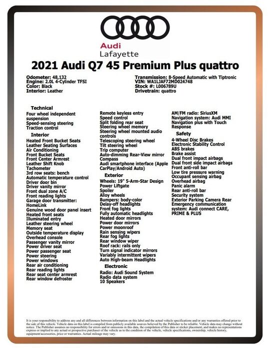 2021 Audi Q7