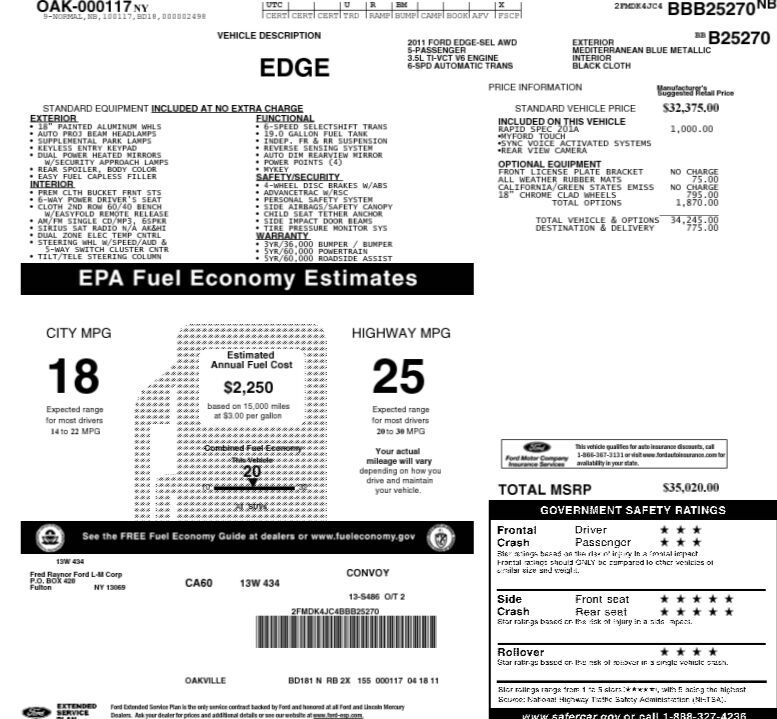 2011 FORD Edge