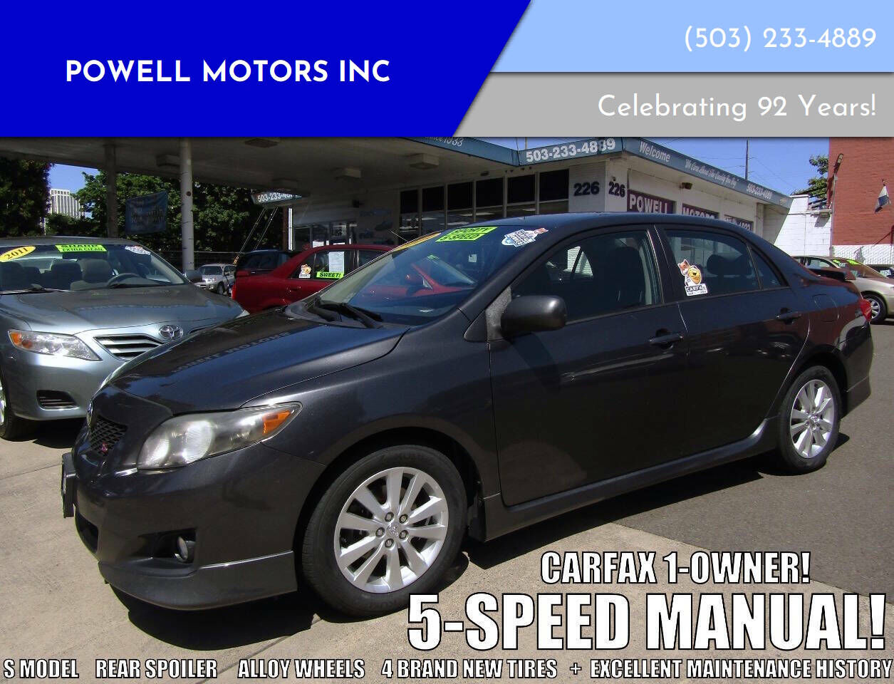2009 TOYOTA Corolla