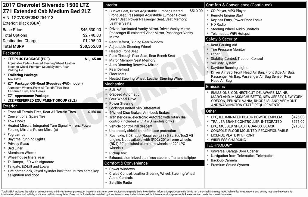 2017 CHEVROLET Silverado