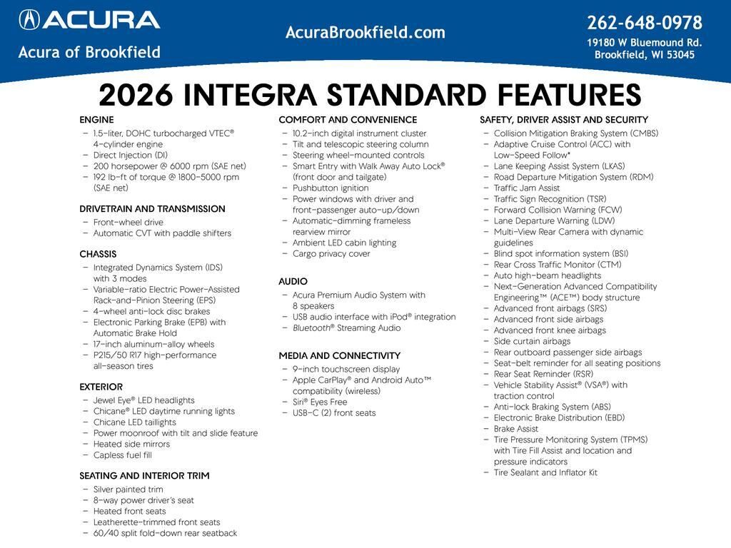 2026 ACURA Integra