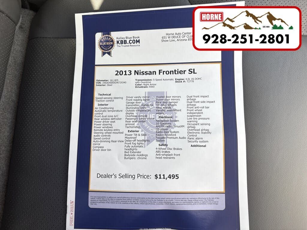 2013 NISSAN Frontier
