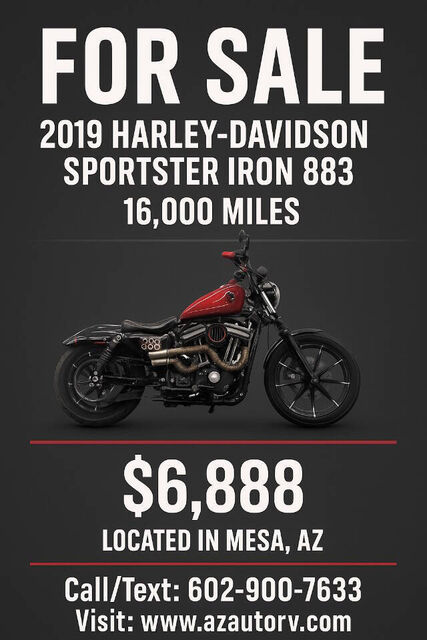 2019 HARLEY DAVIDSON XL883N/IRON 883