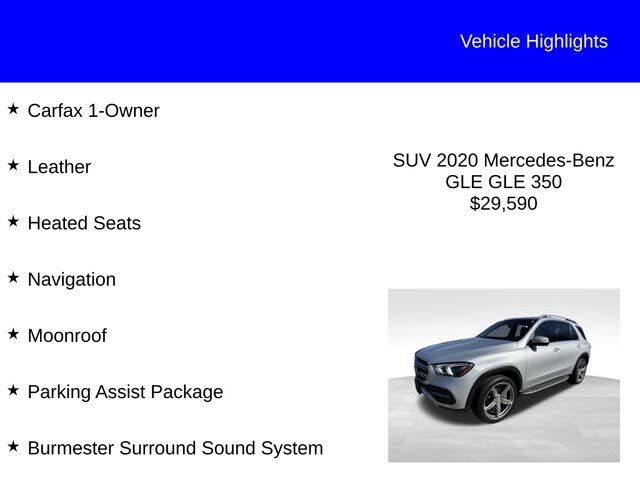 2020 Mercedes-Benz GLE-Class