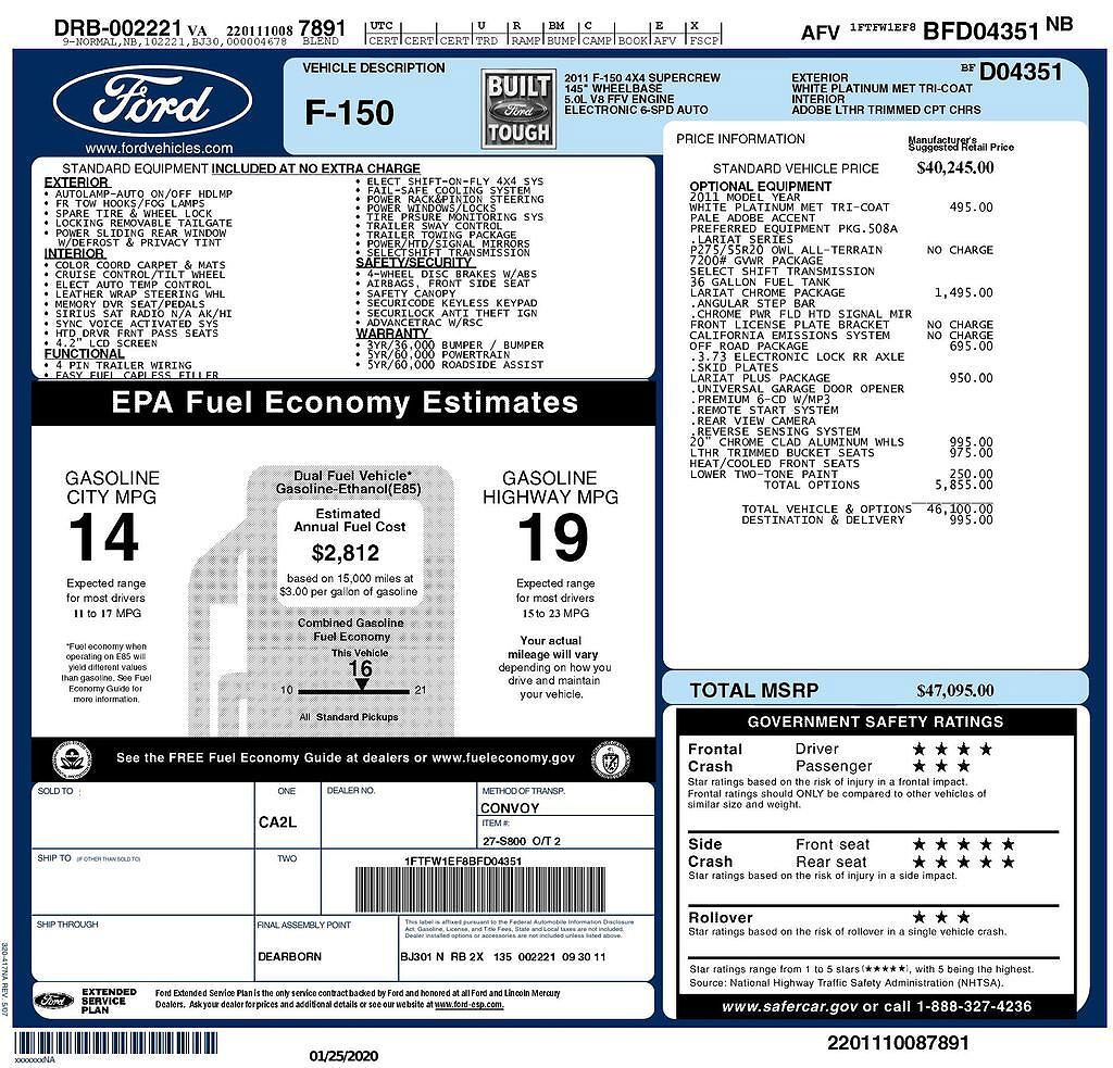 2011 FORD F-150