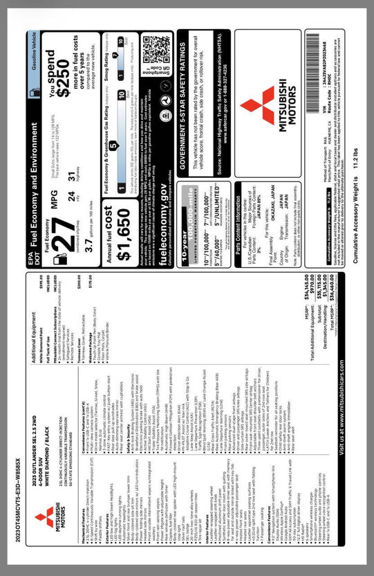 2023 MITSUBISHI Outlander