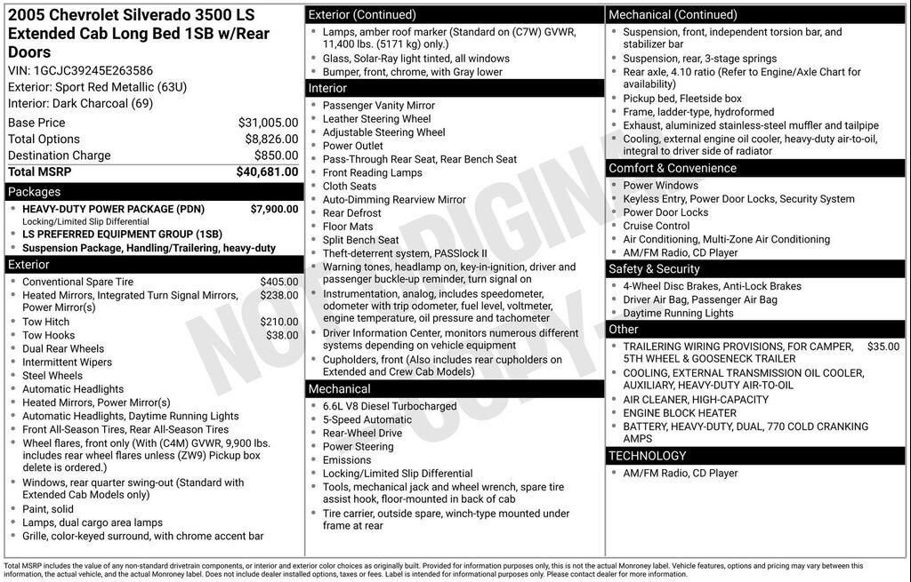 2005 CHEVROLET Silverado