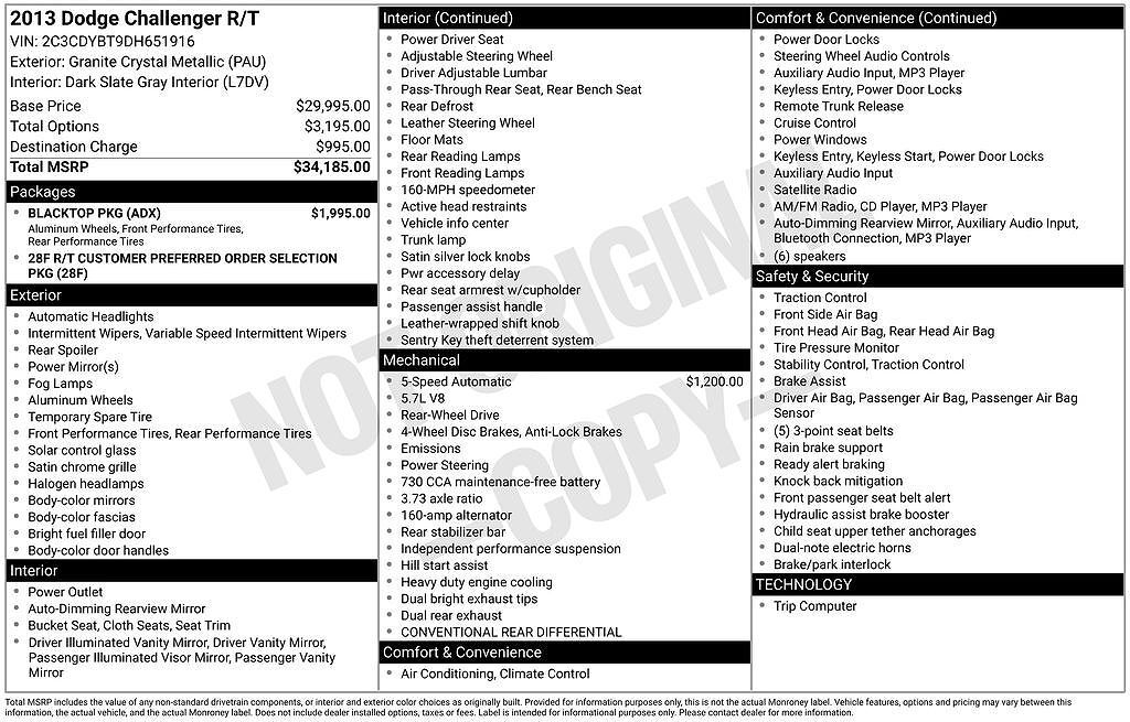 2013 DODGE Challenger
