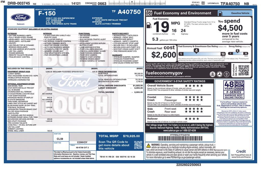 2026 FORD F-150