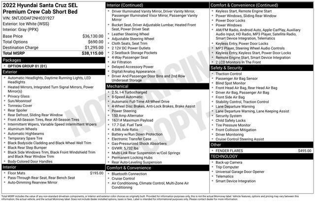 2022 HYUNDAI SANTA CRUZ