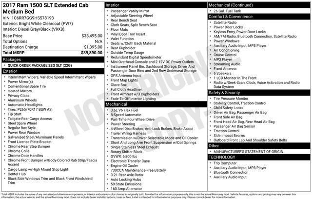 2017 RAM 1500