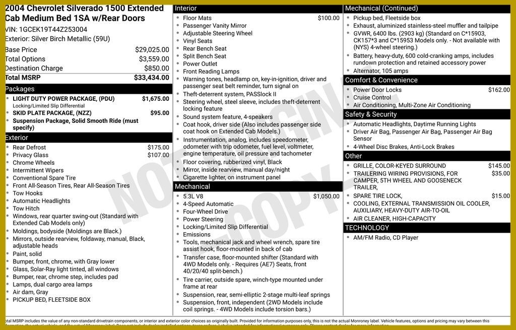 2004 CHEVROLET Silverado