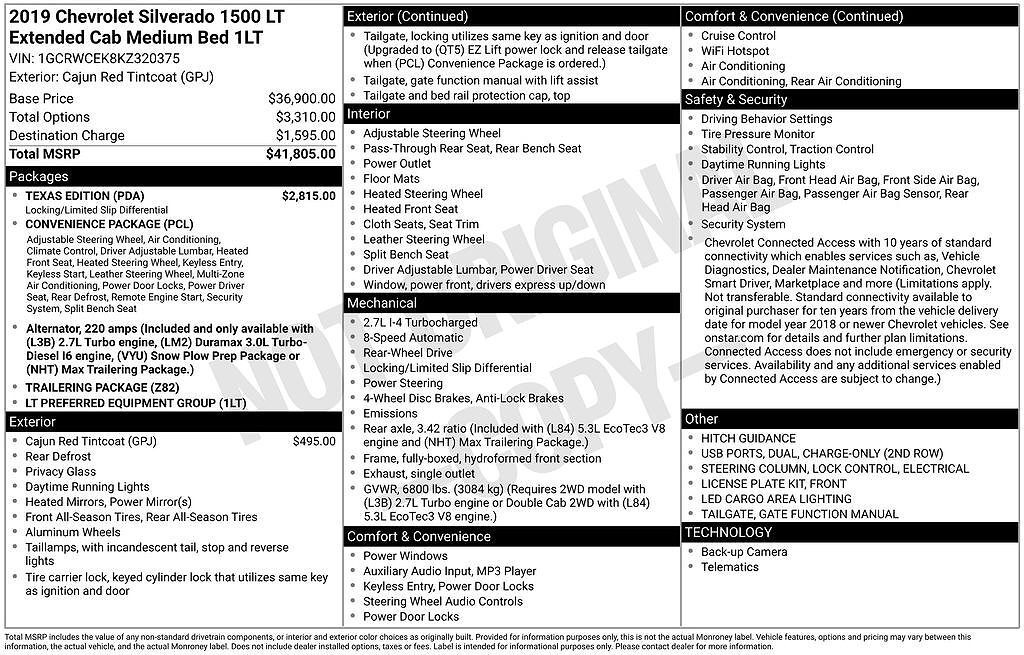 2019 CHEVROLET Silverado