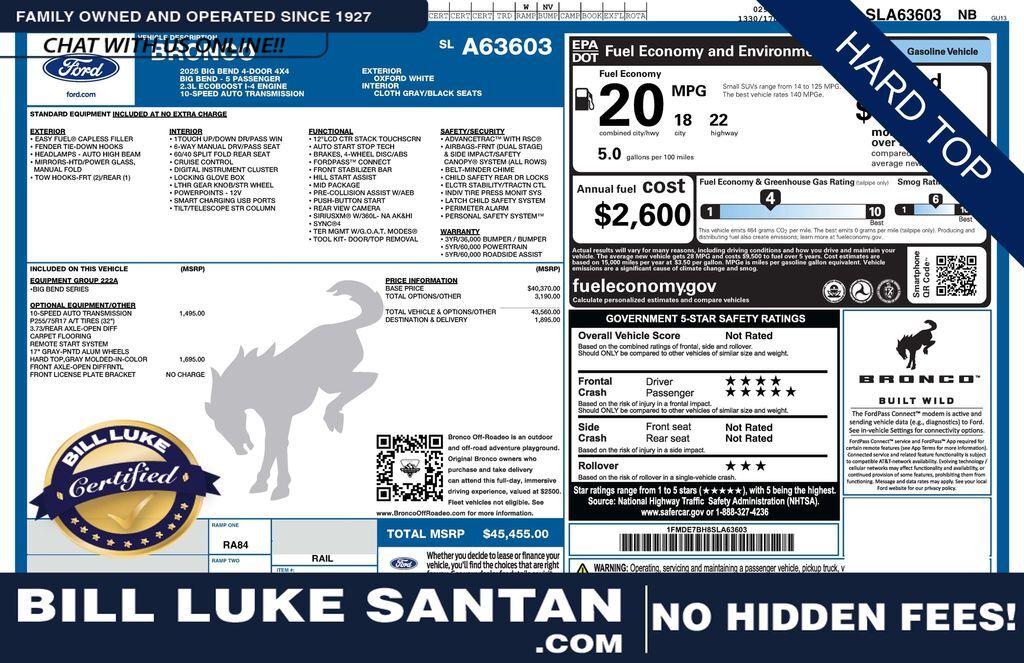 2025 FORD Bronco