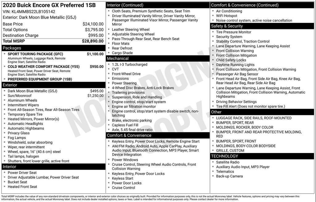 2020 BUICK Encore GX