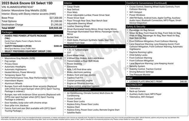 2023 BUICK Encore GX