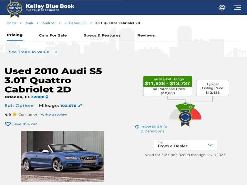2010 Audi S5