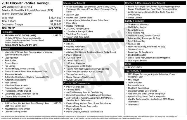2018 CHRYSLER Pacifica