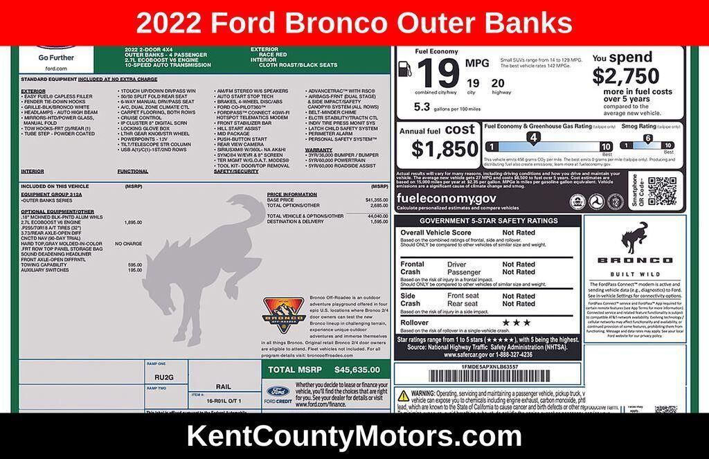2022 FORD Bronco