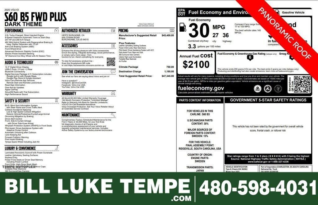 2025 VOLVO S60