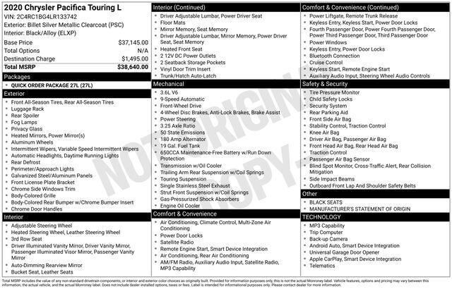 2020 CHRYSLER Pacifica
