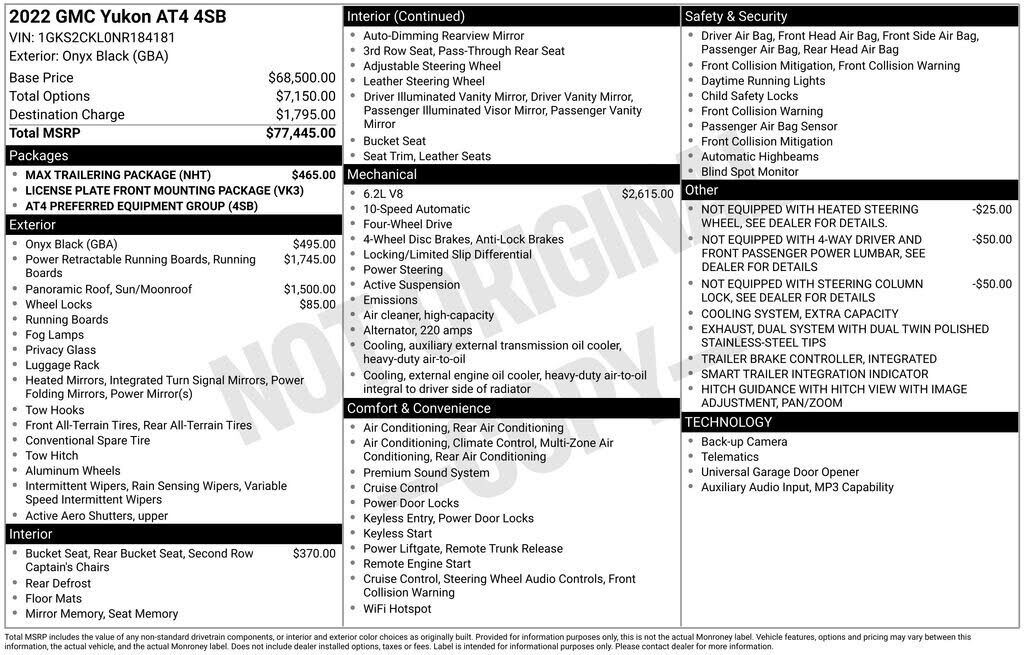 2022 GMC Yukon