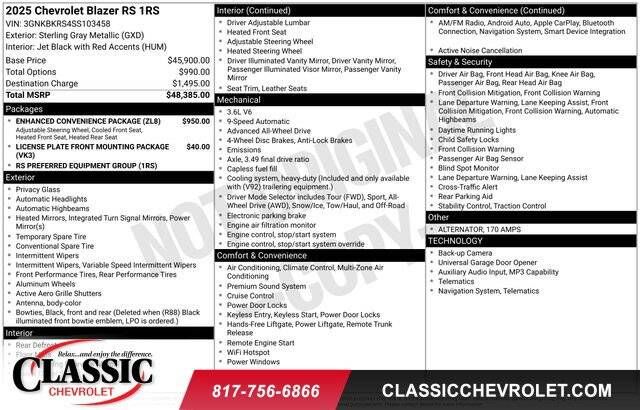 2025 CHEVROLET Blazer