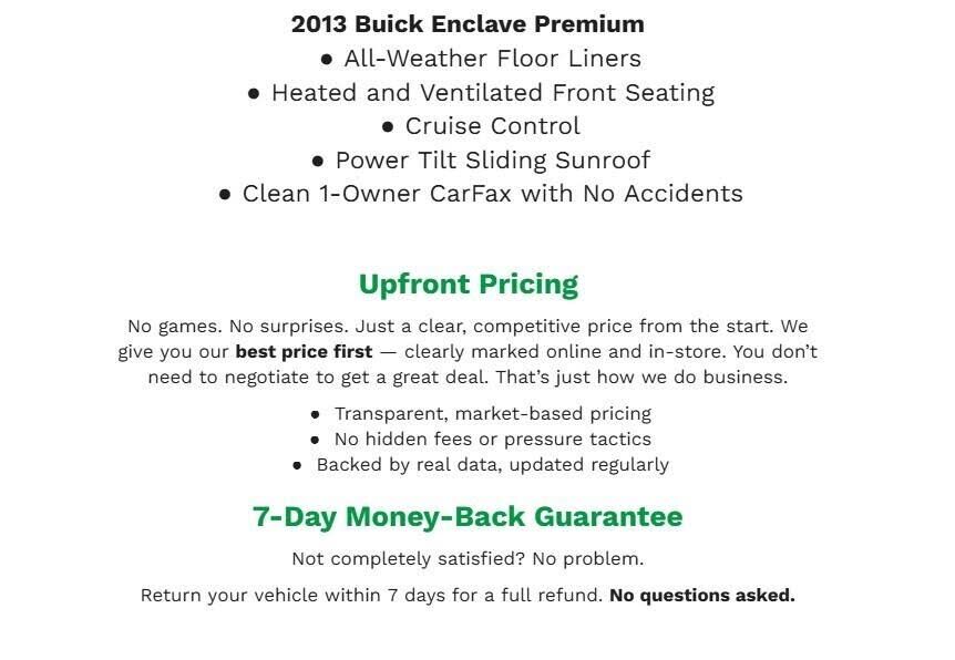2013 BUICK Enclave