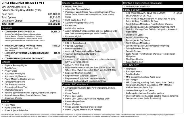 2024 CHEVROLET Blazer