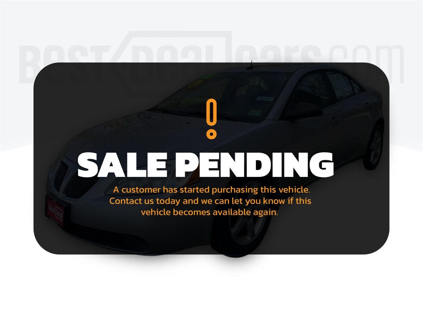 2008 PONTIAC G6