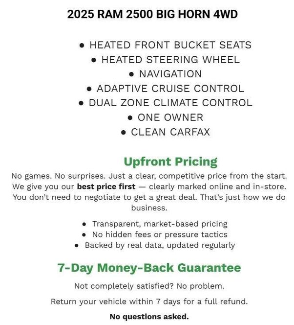 2025 RAM 2500