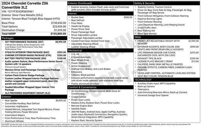 2024 CHEVROLET Corvette