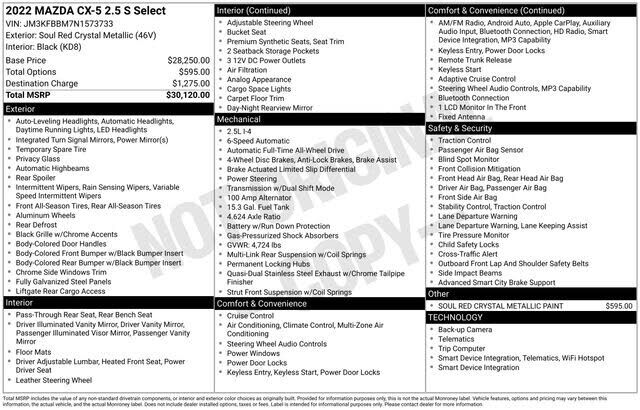 2022 MAZDA CX-5