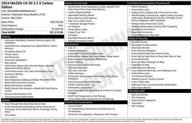 2024 MAZDA CX-30
