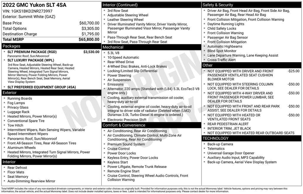 2022 GMC Yukon