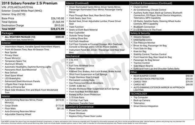 2018 SUBARU Forester