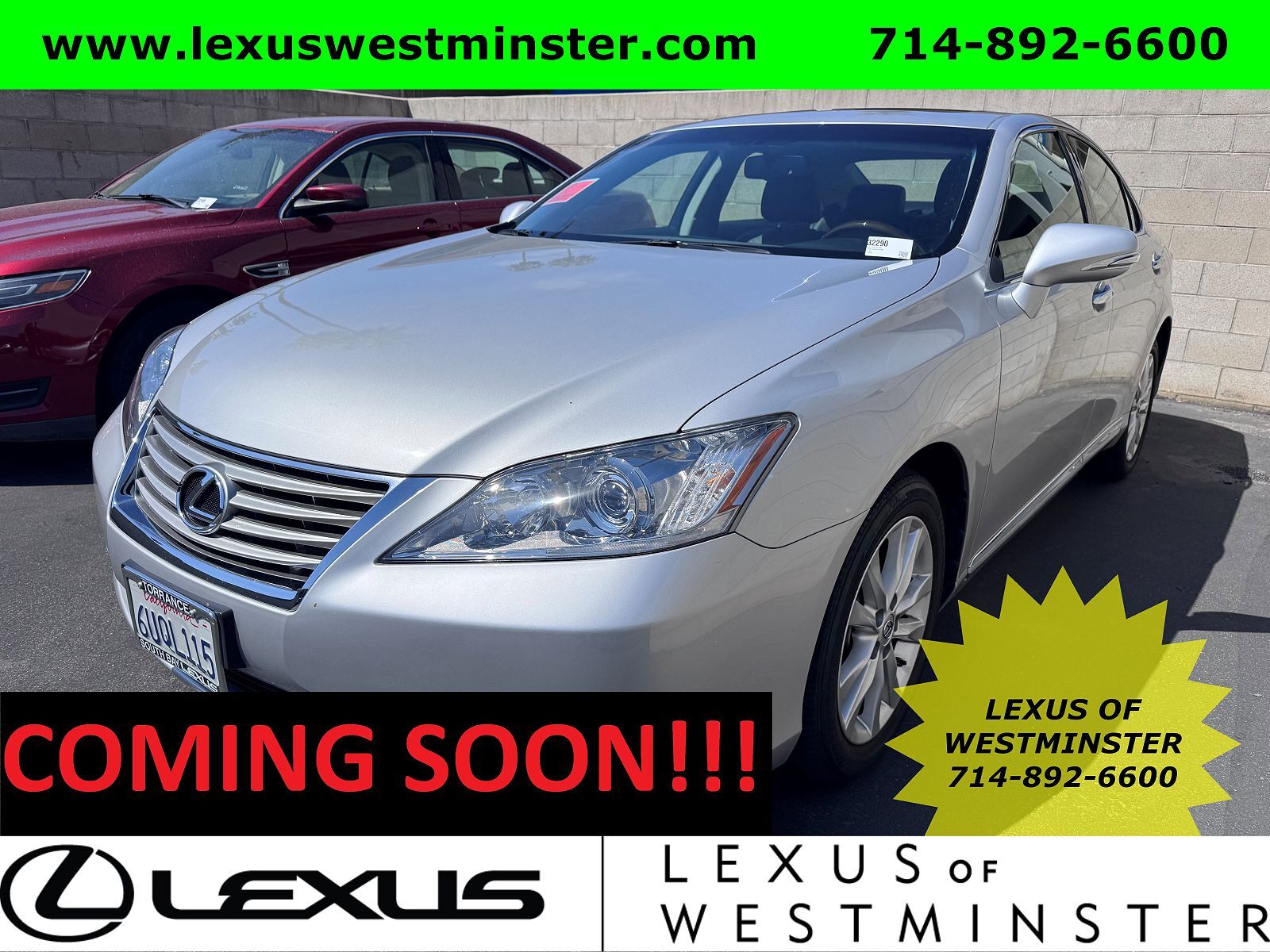2012 LEXUS ES