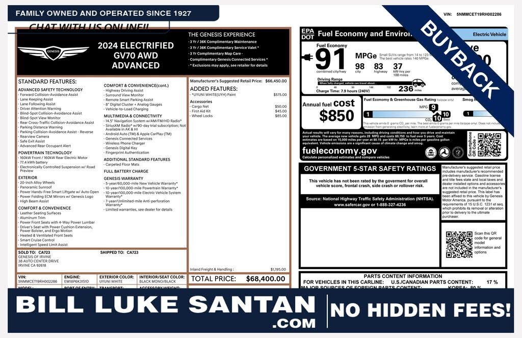 2024 GENESIS GV70